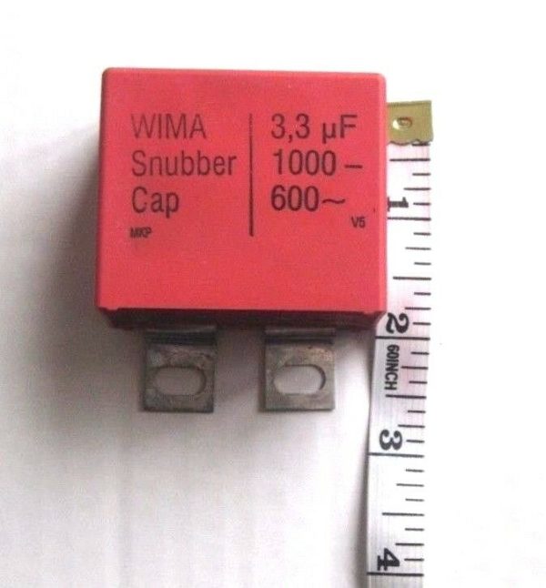 Wima Capacitor Snubber CAP 3.3uF 1000V