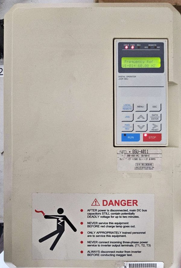 Our technicians have tested the Yaskawa AC Drive CIMR-G5U4011 to be in working conditions. With a 120-day warranty guarantee by us!