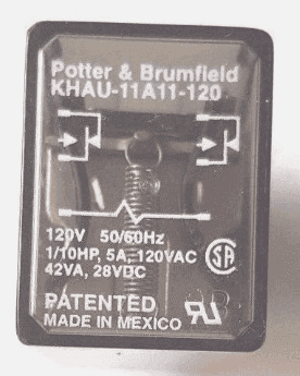 KHAU-11A11-120 RELAY 120V 50/60Hz POTTER & BRUMFIELD
