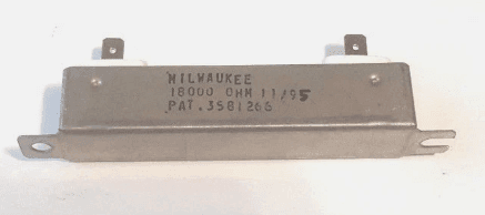 18000 ohm 11/95 P.3581266 WILWAUKEE RESISTOR
