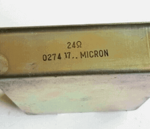 0274 17, 24 OHM MICRON RESISTOR