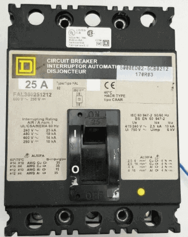 FAL360251212 CIRCUIT BREAKER SQUARE