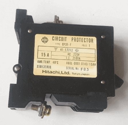 CP31-F CIRCUIT PROTECTOR A60L-0001-0143/15AH HITACHI